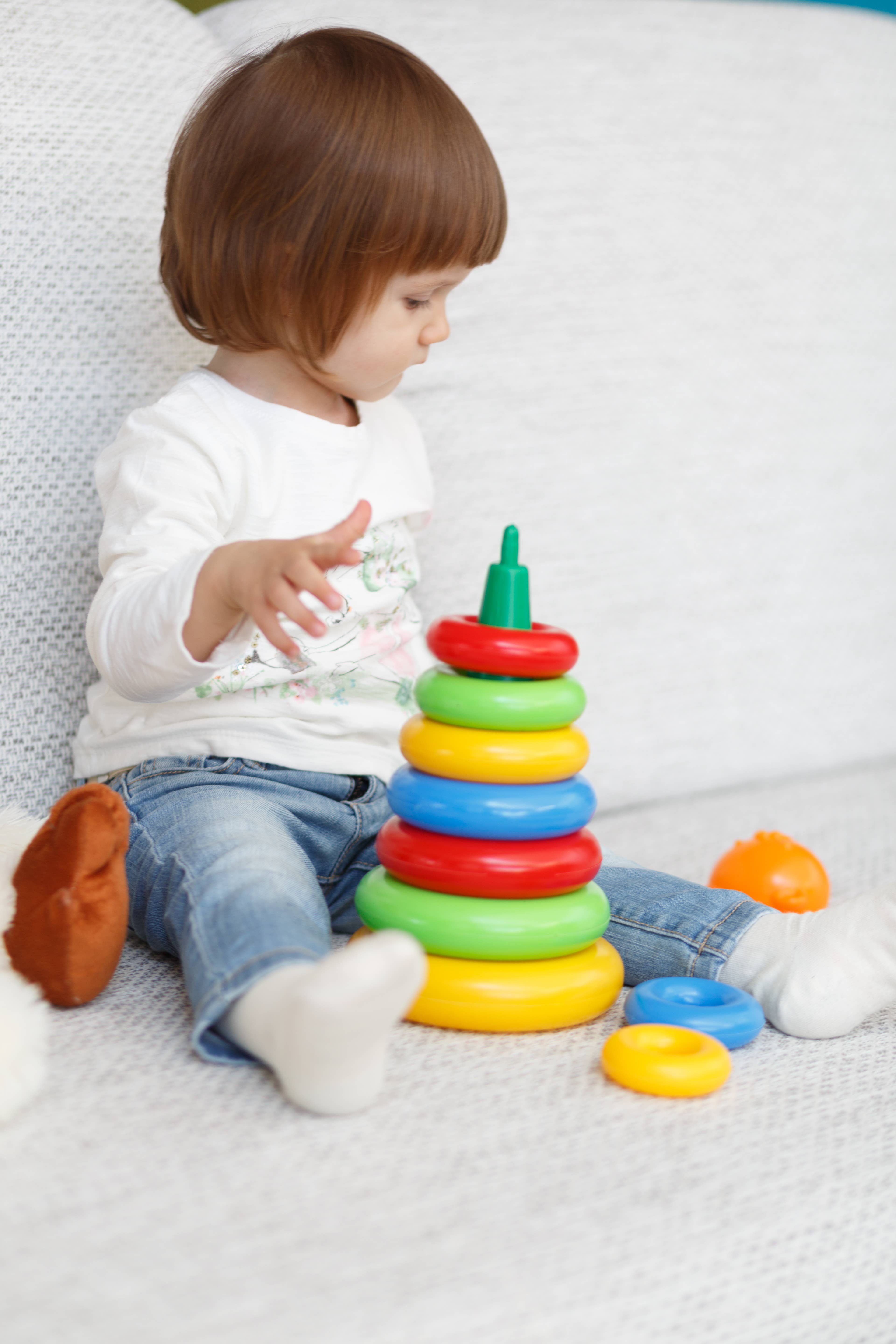 Lotus Pharmacy & Kids Boutique - Wholesale Stacking Rings Game - Baby - Educational toy "Pyramid" LUX in a box, Tigres10