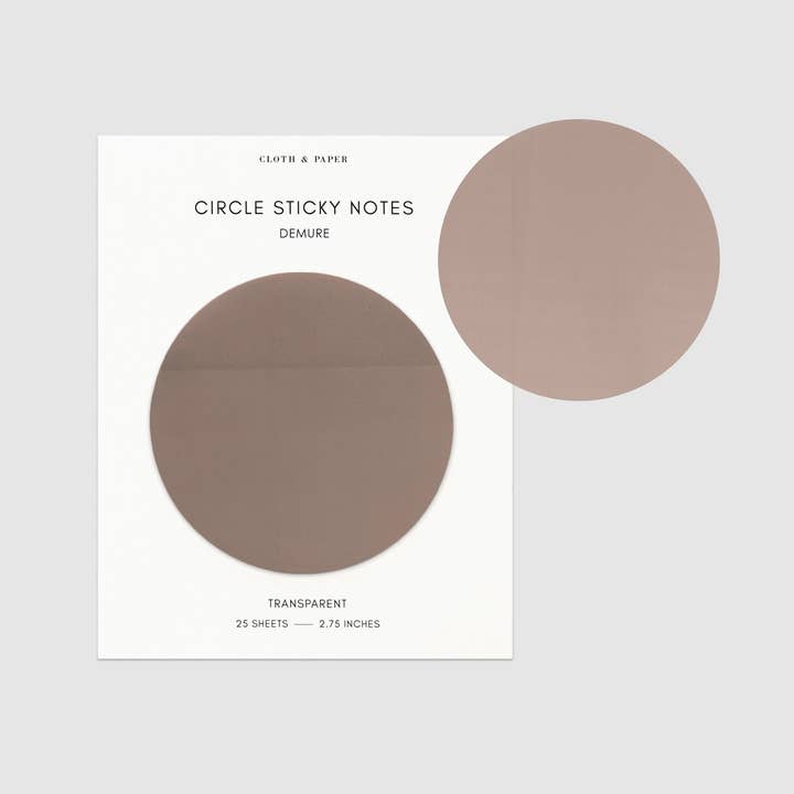Cloth & Paper - Wholesale Sticky Notes - Transparent Circle Sticky Notes19