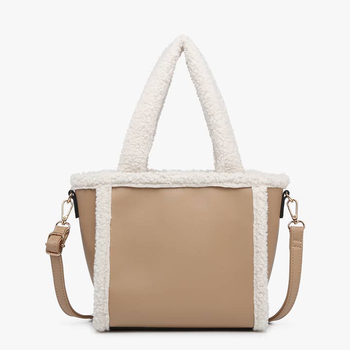 Jen & Co. - Wholesale Satchel - Women's - JN2378 Helsinki Sherpa Trim Satchel/Crossbody2
