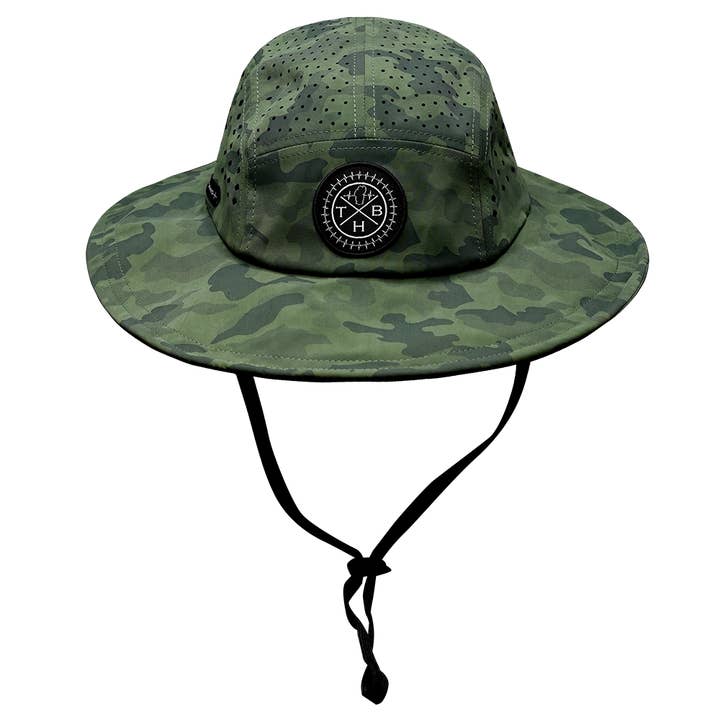 THB Boonie | Chapeau de soleil | Camouflage bleu sarcelle doux pour la vente par The Heartbeat Brand