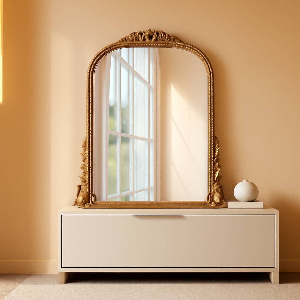 Antique Gold Baroque Wall Mirror 31.5 Inch By 23.6 Inch for wholesale on Faire0