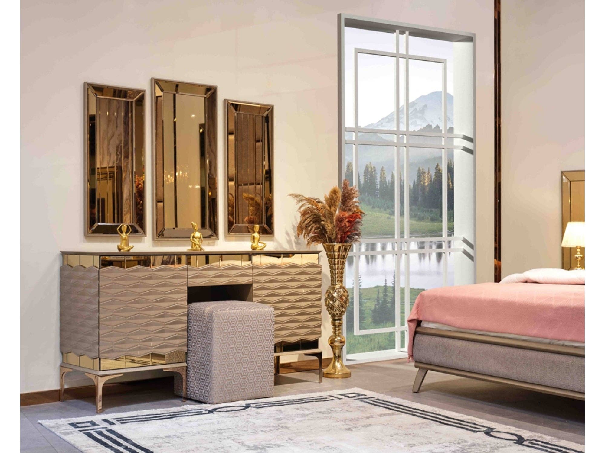 Furnia group corporation - Wholesale Bedroom Furniture - Elite Bedroom Dresser With Mirror3