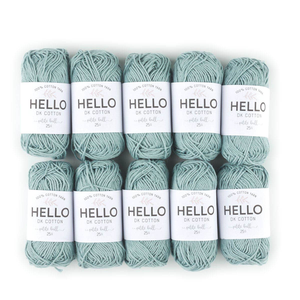 Creative World of Crafts – wholesale Garn – HEJ 100% bomull 25g Amigurumi garn förpackning med 10 bollar35