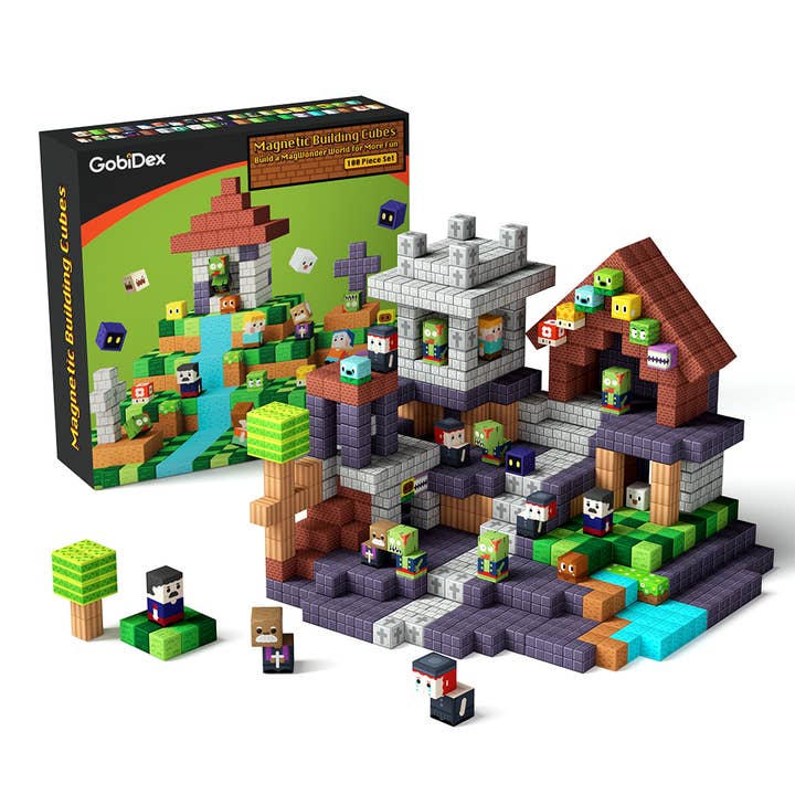 GobiDex - Wholesale Building Set - Kids - 2.5cm Zomblocks (GobiDex 100PCS Magnetic Blocks)1