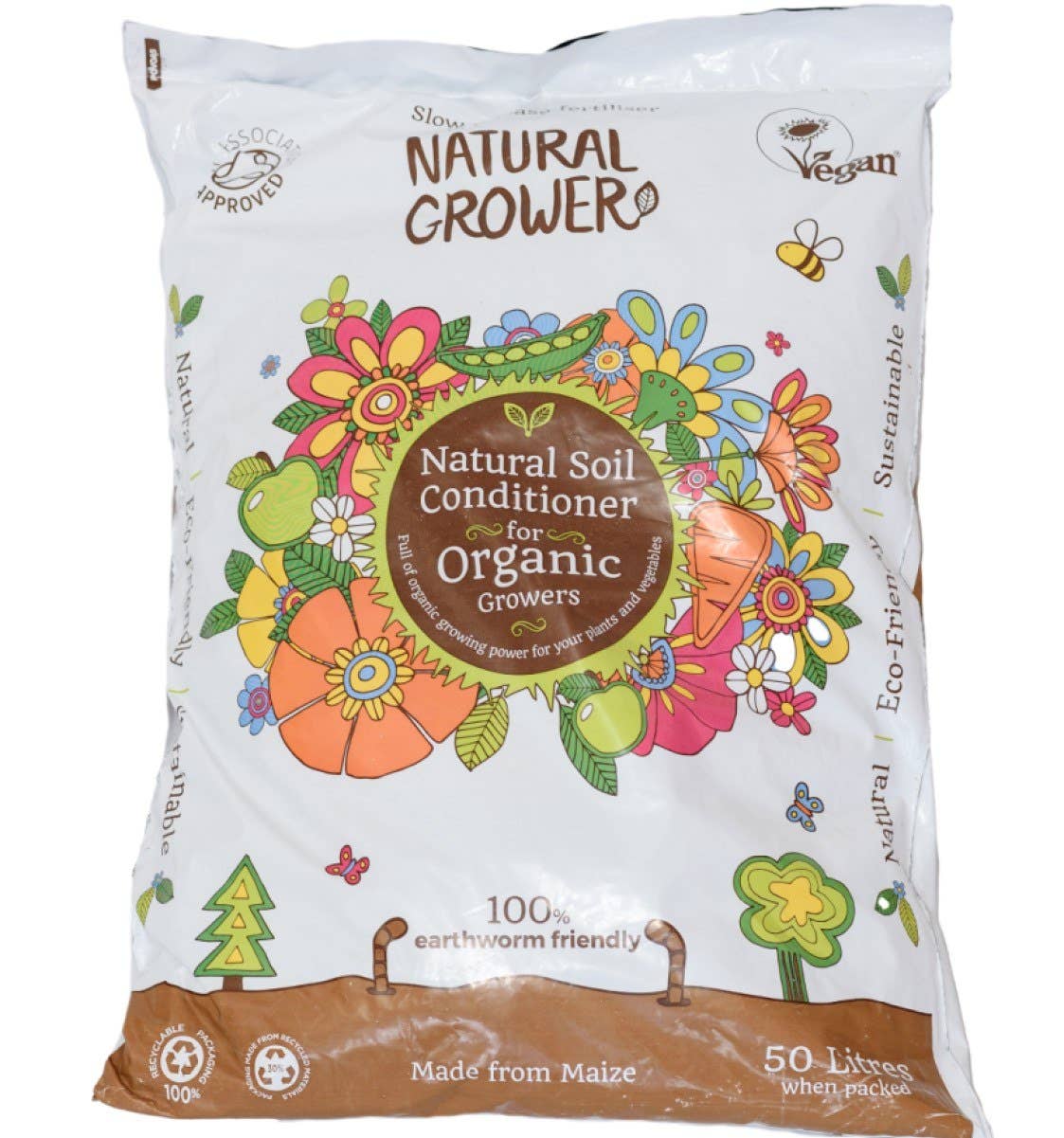 Natural Grower - Wholesale Fertilizer - Natural Plant Feed and Soil Conditioner 50 Litre Bag3