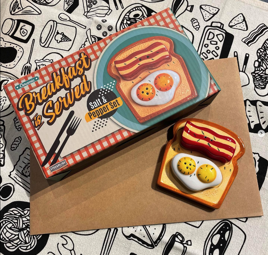 Streamline - Wholesale Zout-en pepersetje - ‘Breakfast is Served’ zout- en peperstel met eieren en spek4