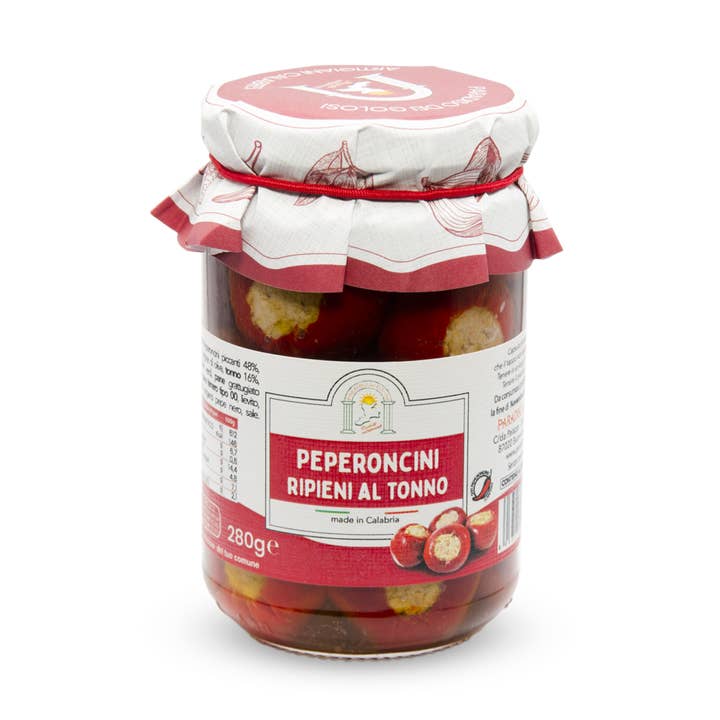 Chilli Pepper stuffed with Tuna - 280g for wholesale by Paradiso dei Golosi Srl