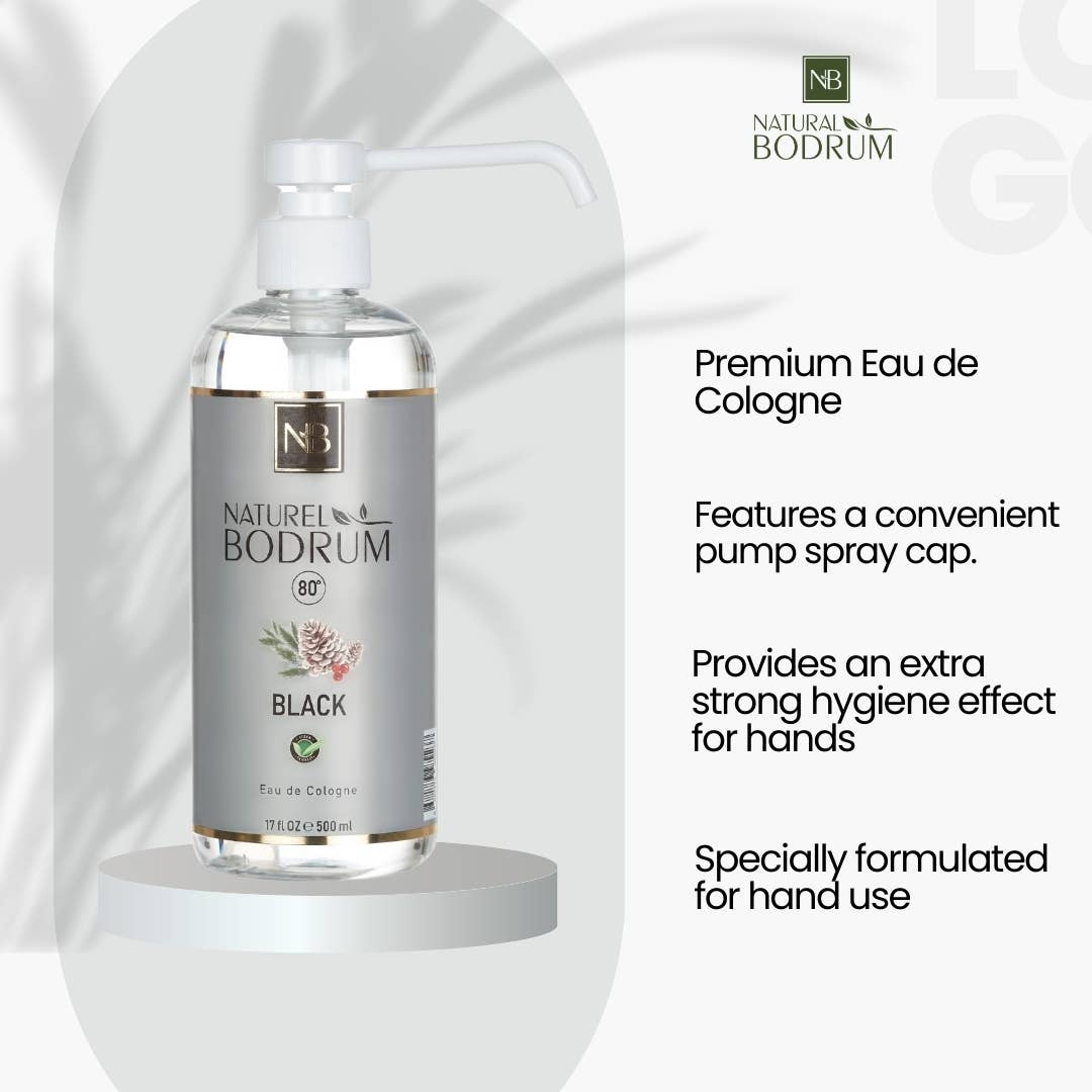 NB NATURAL BODRUM – Colónia em spray por atacado – Colónia Negra Extra Forte 17 Oz Nb Colónia Turca9