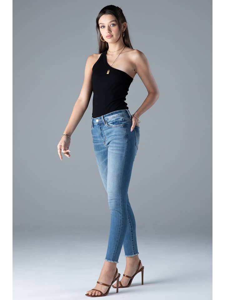Ceros Jeans - Vente Jean – femme - Jean skinny en jean taille moyenne à taille moyenne pour femmes4