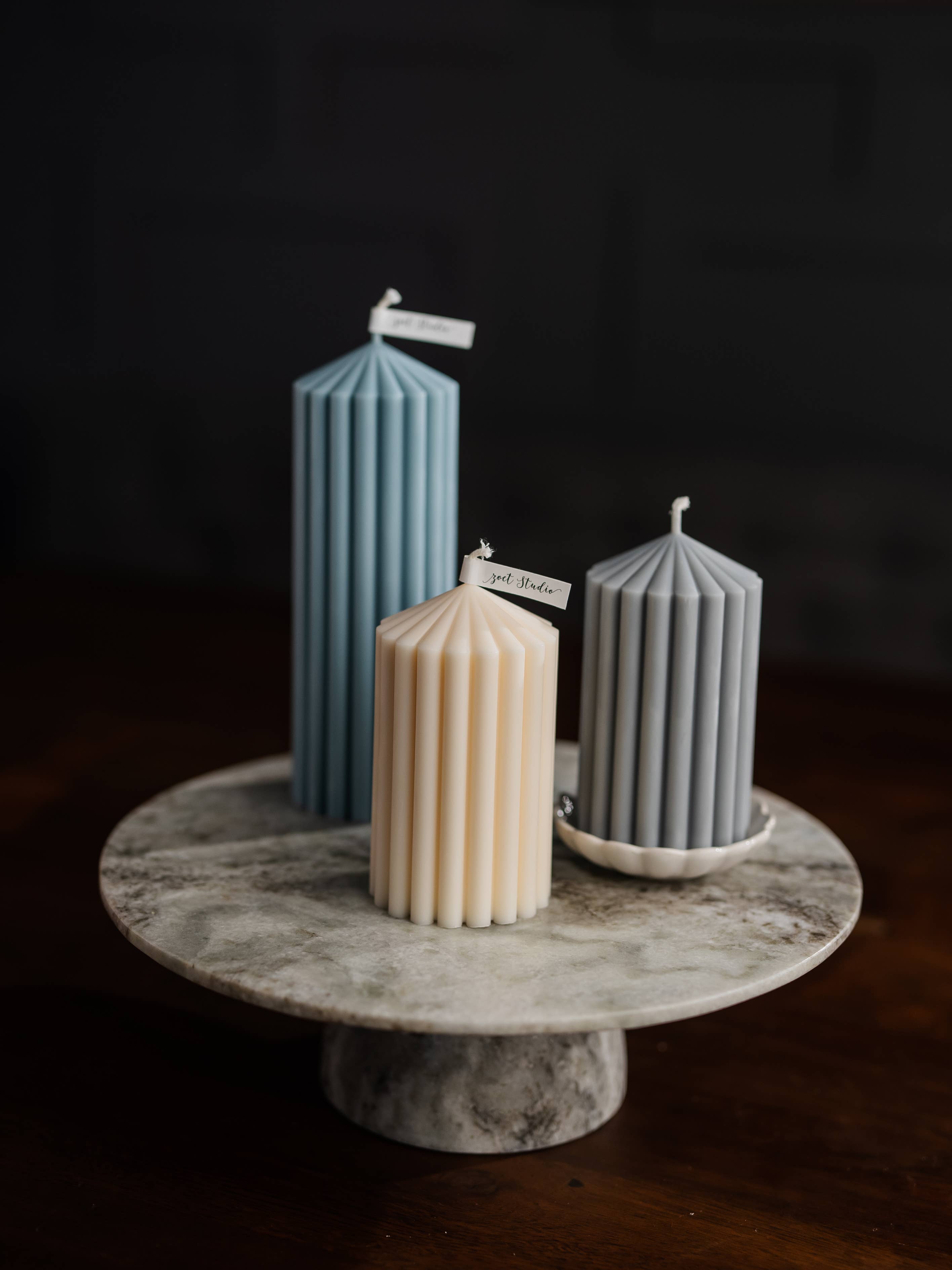 ZOETSTUDIO - Wholesale Pillar Candle - Large Ribbed Pillar Candles | Soy Wax | 110 hrs burn time19
