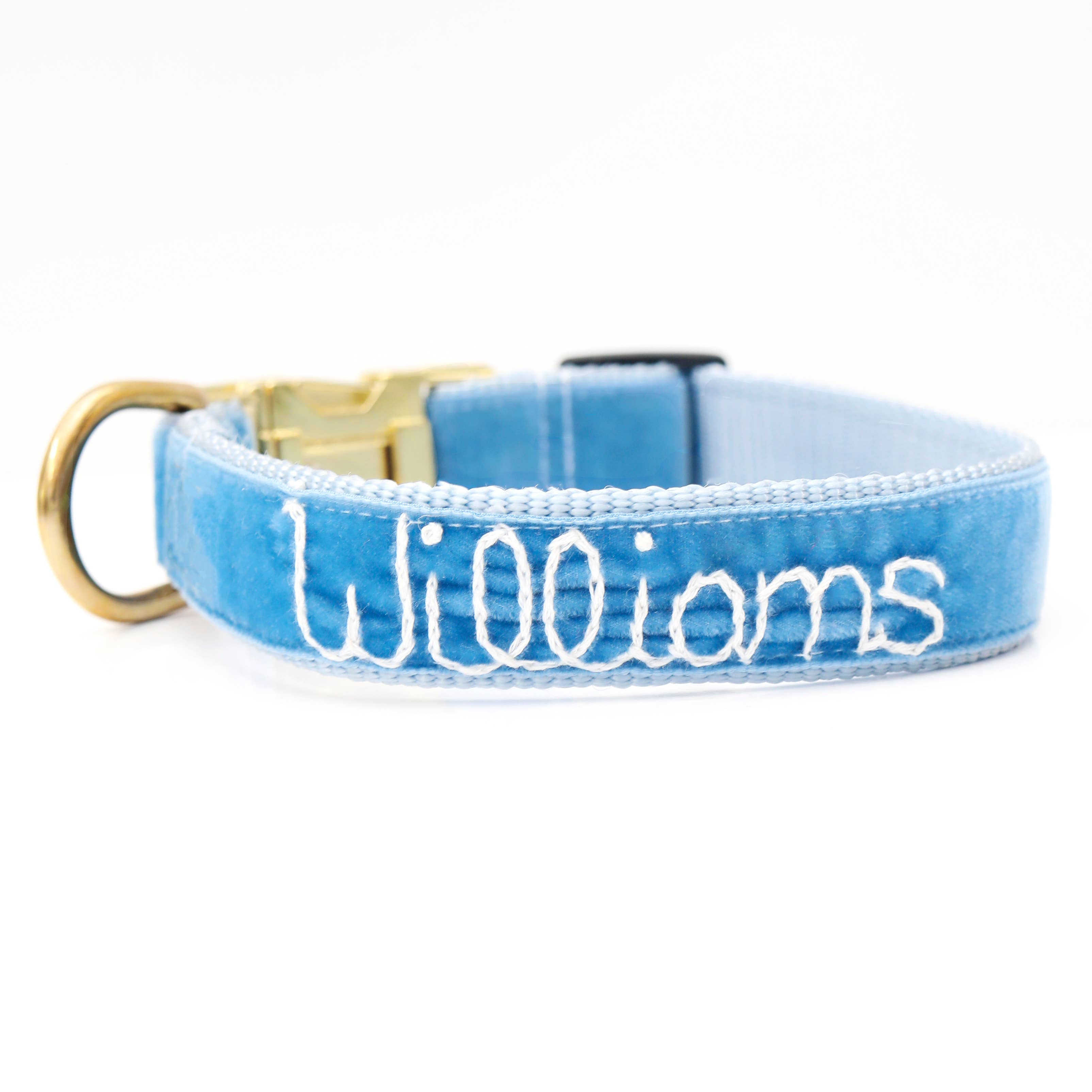 Mimi Green - Wholesale Pet Collar - Dog - Hand Embroidered Dog Collar Personalized w/ Dogs Name9