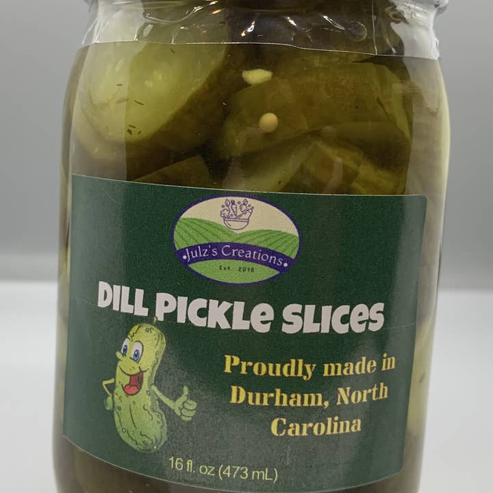 Julz's Creations - Wholesale Pickled vegetables - Dill Pickle Slices1