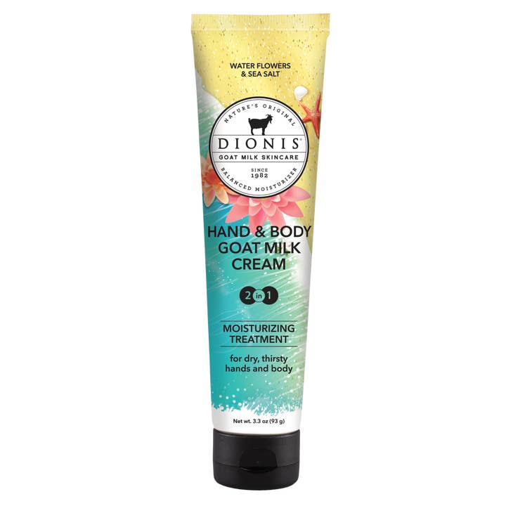 Dionis Water Flowers & Sea Salt Hand & Body Goat Milk Cream and other Purchase Wholesale spugne di sapone. Free Returns & Net 60 Terms on Faire trending on Faire.