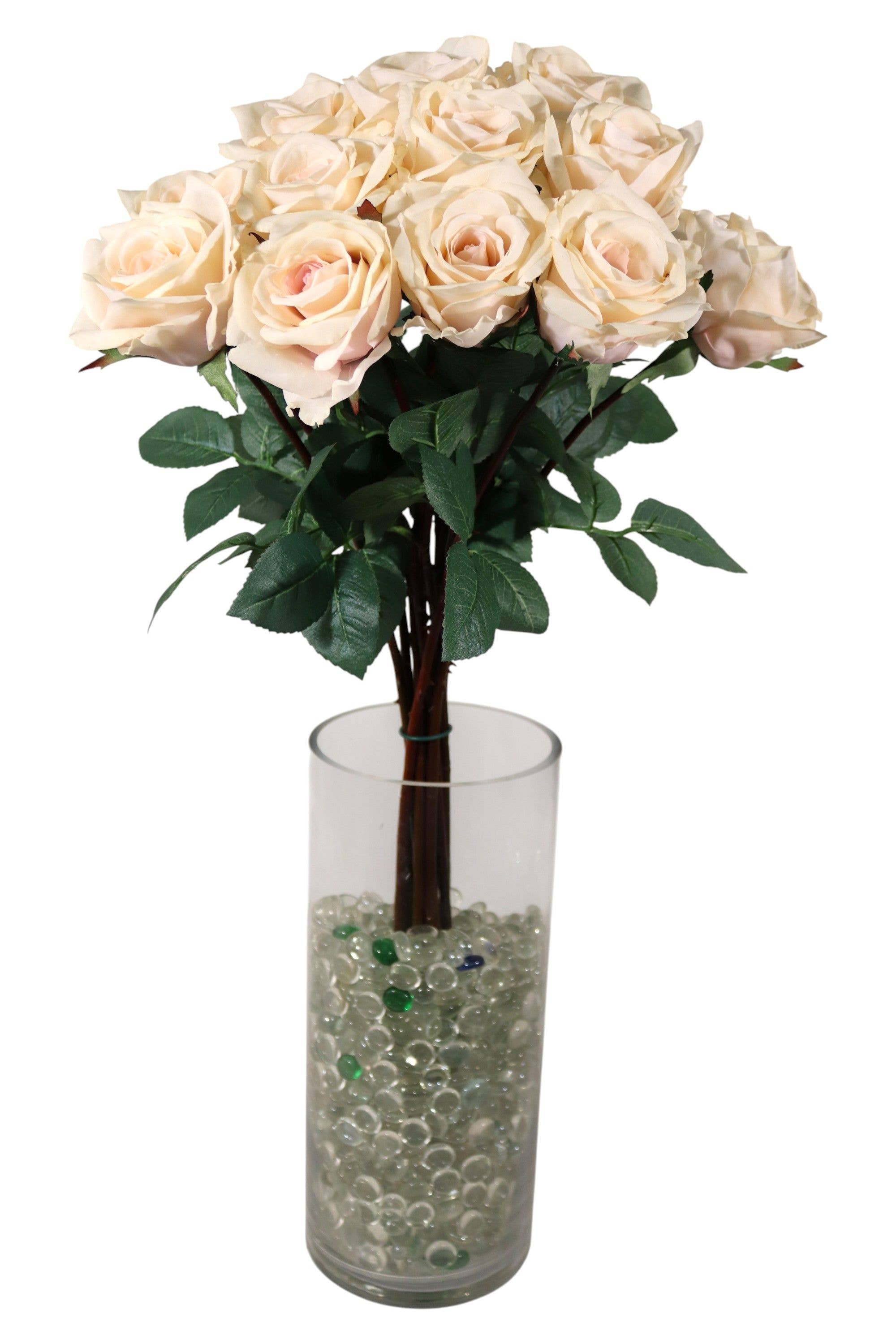 Larksilk - Wholesale Artificial Flowers - 27” Real Touch Pink Rose – 4” Diameter Artificial Flower3