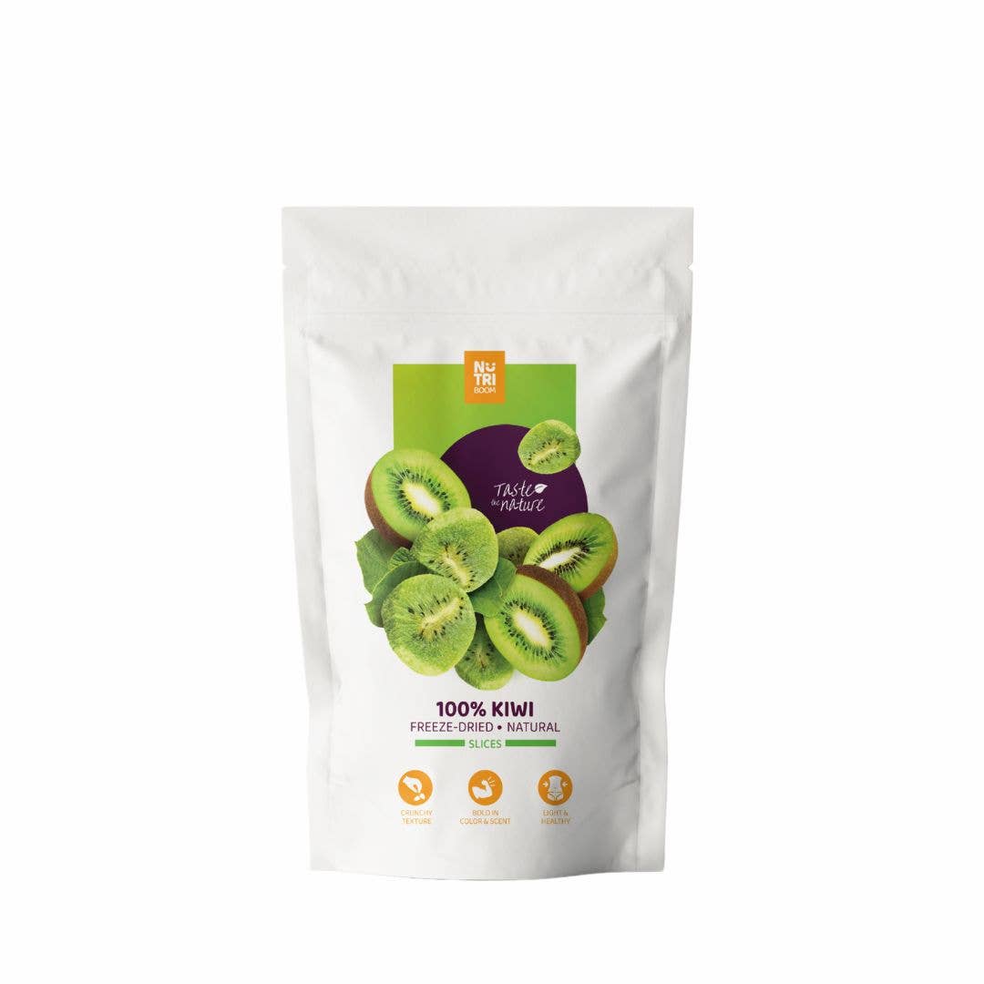 NutriBoom - Wholesale Dried/Dehydrated Fruit - Freeze Dried Kiwi: 20g and 35g packs1