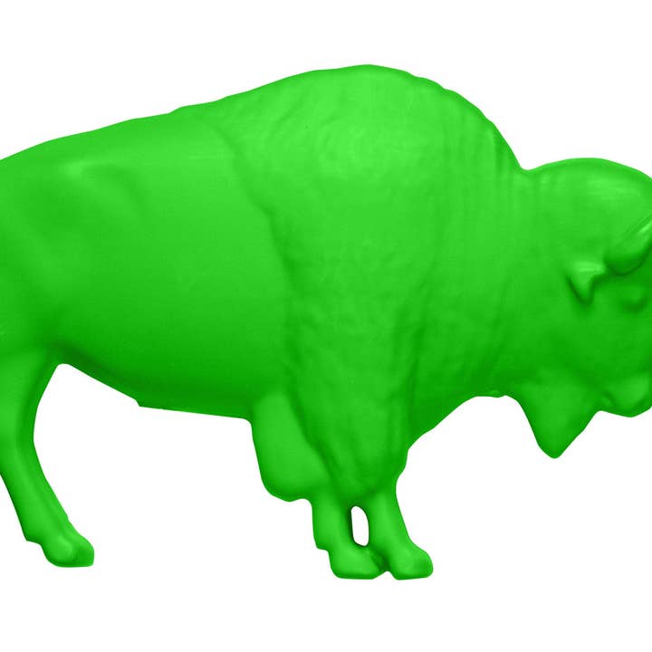 The Original Green Buffalo Lawn Ornament for wholesale by Pink Buffalo