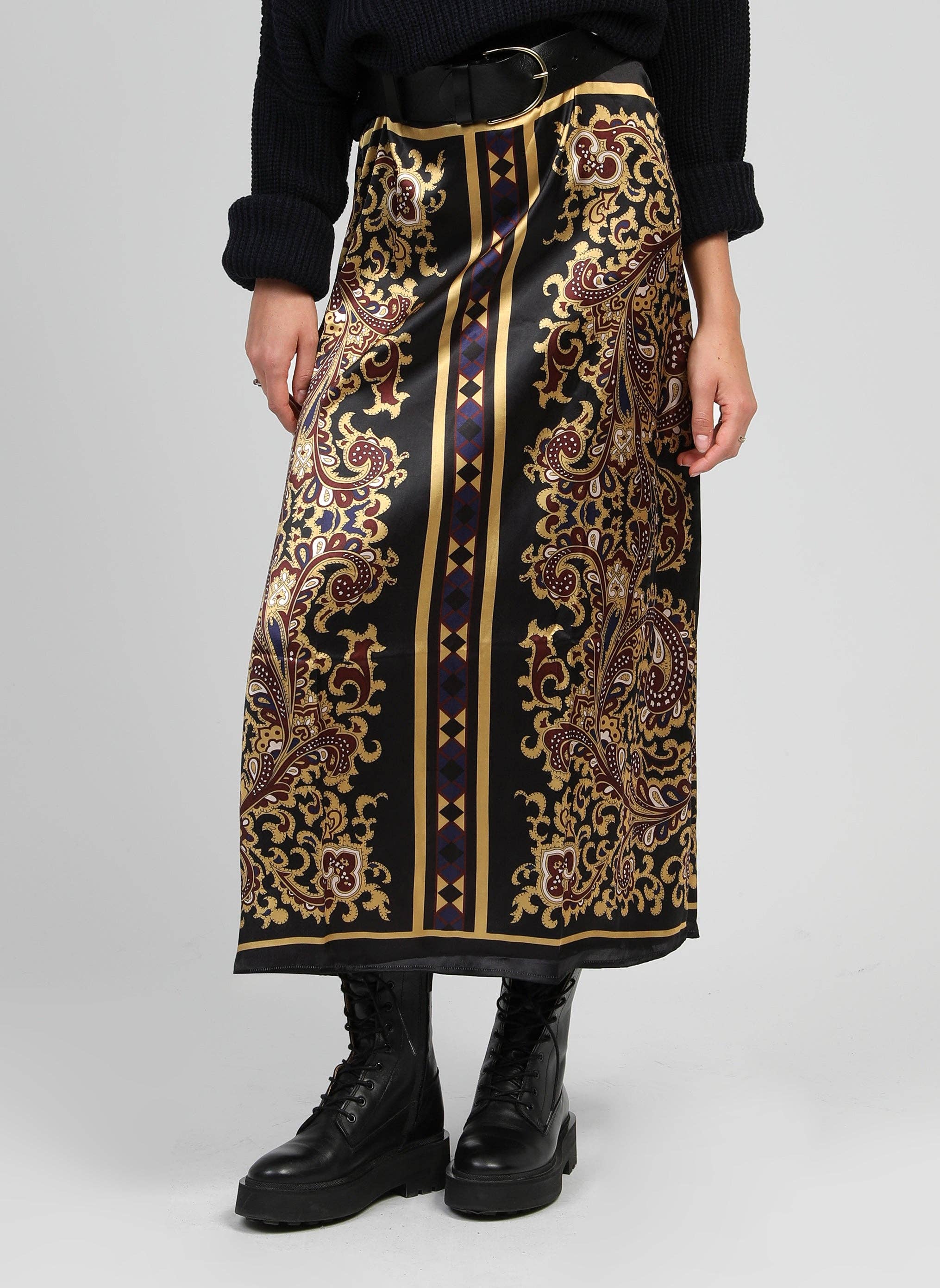 An'ge - Wholesale Skirt - Women's - ROBY LONG SKIRT filiamo ink3