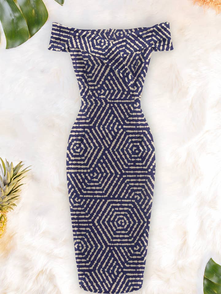 Vestido Dilla con hombros descubiertos para venta al por mayor de Averie