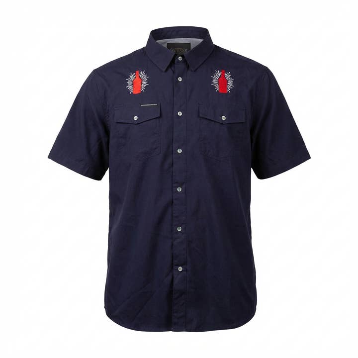 Whiskey Business Performance Pearl Snap Shirt for wholesale by Southern Drinking Club