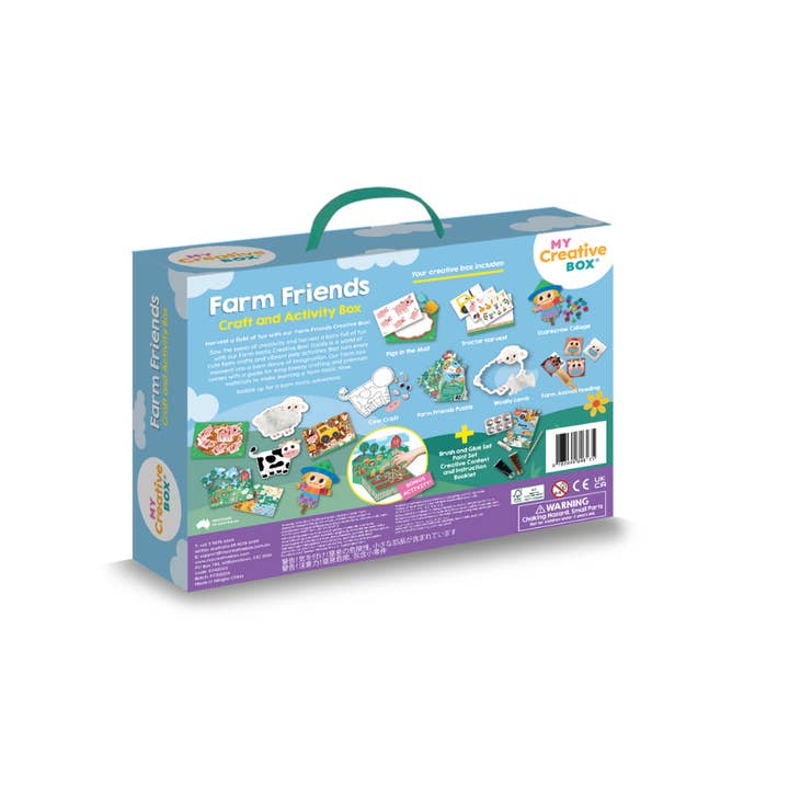 My Creative Box - Wholesale DIY craft kit β Child - Farm Friends Craft and Activity Box1
