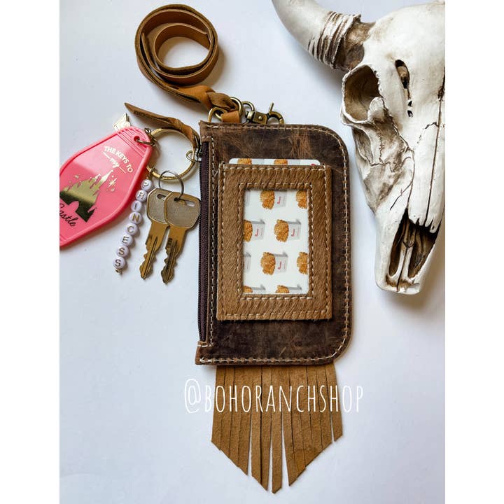 Boho Ranch Shop - Wholesale Wallet - Women's - Kenzie Western Keychain ID Leather Wallet