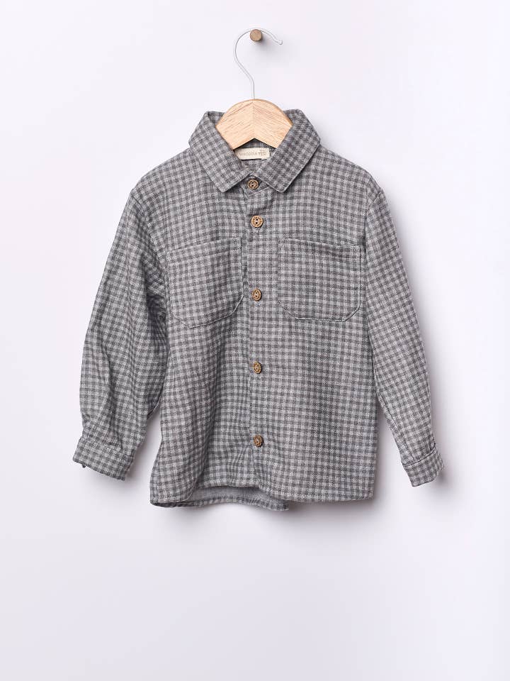 Chemise à carreaux Vichy | ÉCOLE ET AMUSEMENT pour la vente par Wedoble: sustainable children's fashion
