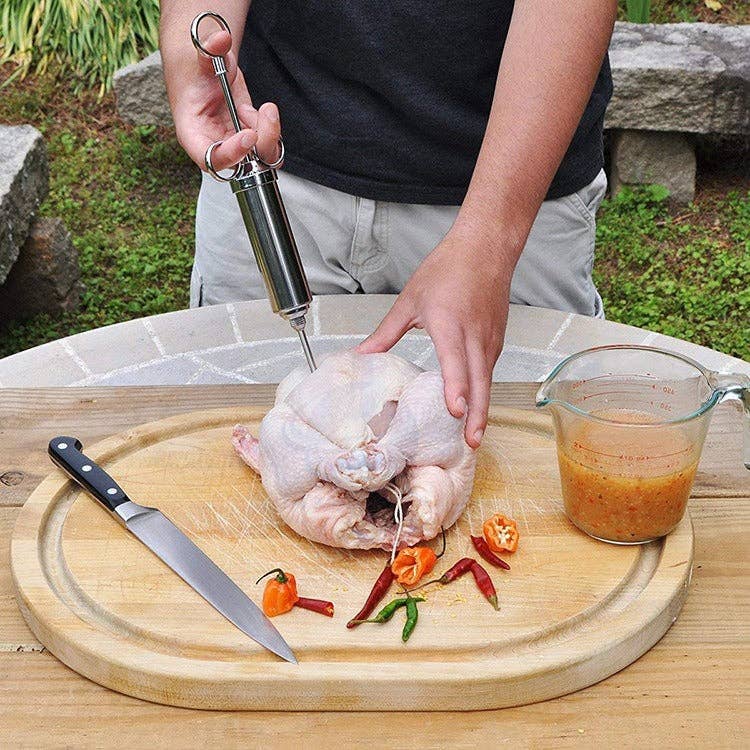 VIGOR - Wholesale Kitchen Tool/Gadget - Stainless Steel Meat Injector Kit Food Syringe(10 Pack)9