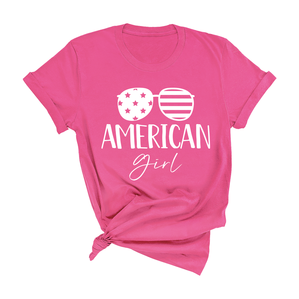 Viv&Lou - Wholesale Screen Printed T-Shirt - Women's - American Girl T-Shirt6