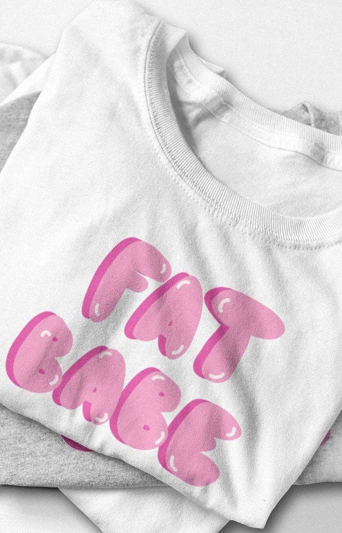 Chiaralascura - Wholesale Screen Printed T-Shirt - Unisex - Fat Babe -T-shirt unisex in cotone biologico7