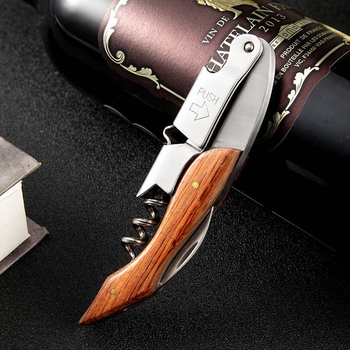 Sostraw & SmartThings - Wholesale Bottle/Wine Opener - Luxury Corkscrew in PU leather case - 6 models9