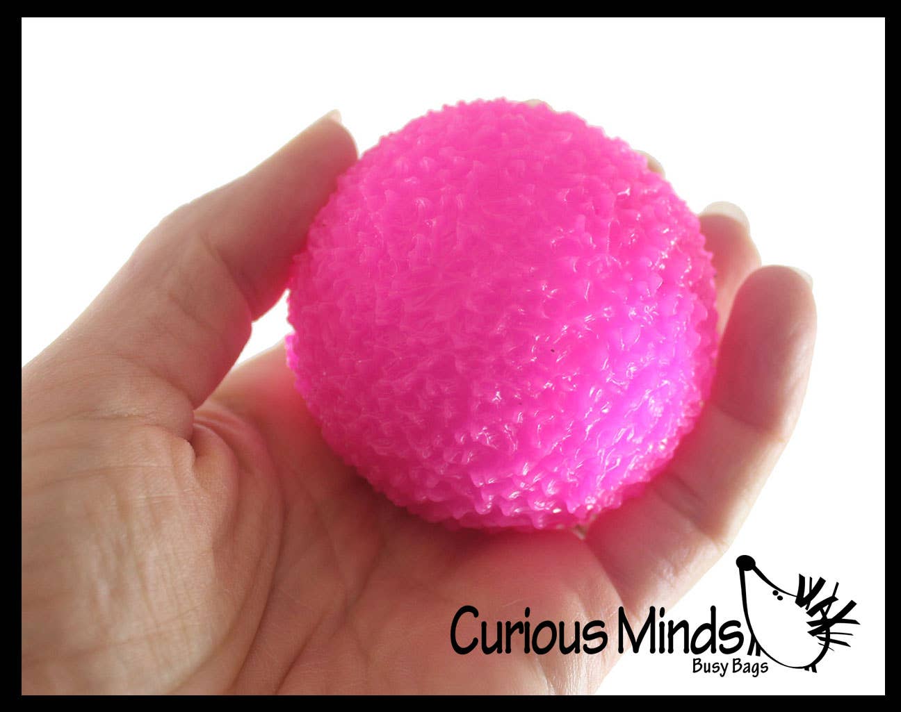 Curious Minds Toys – Engroshandel Stressaflastningsbold/-æltemasse – 1 Boxed 2.5" Tekstureret Doh Filled Stress Ball - Glob Balls -9