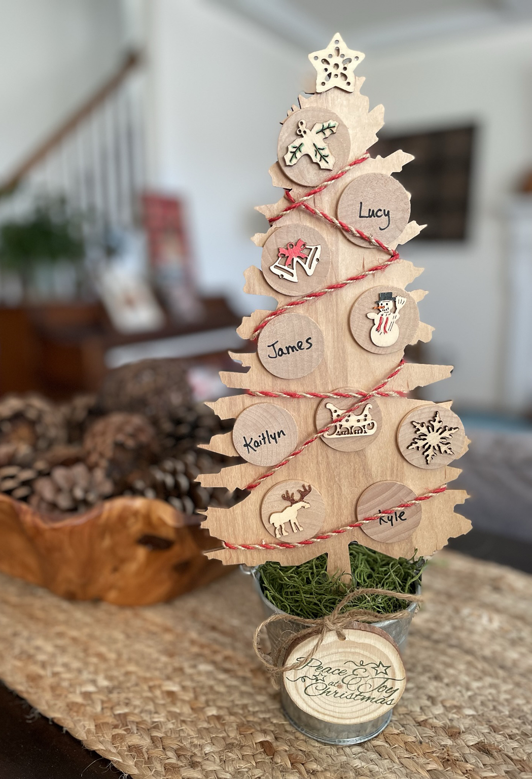 FamilyTree Traditions LLC - Wholesale DIY Craft Kit - Rustic Family Christmas Tree, Craft Kit2