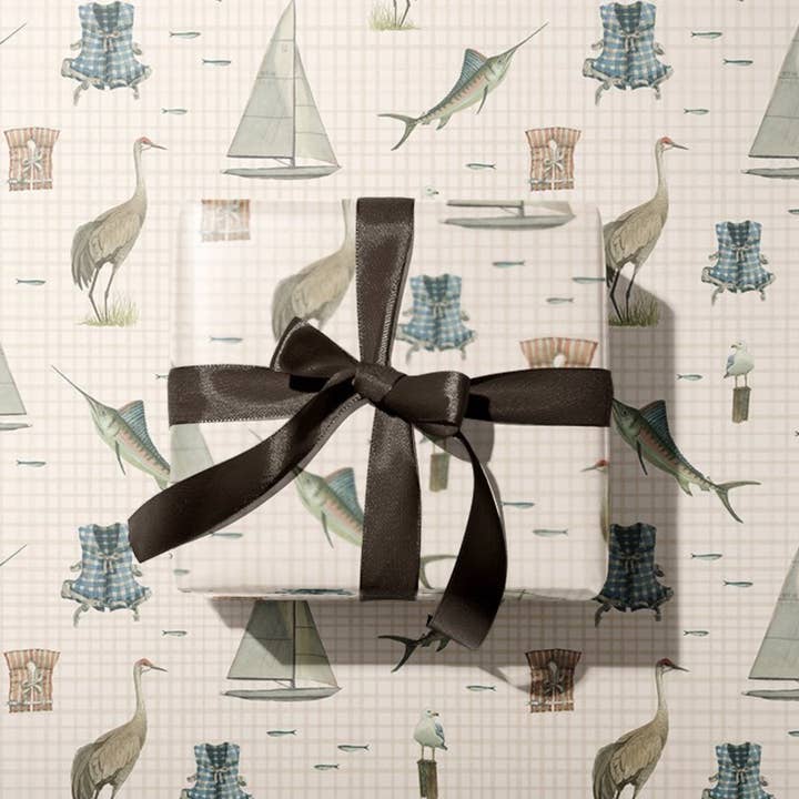 Kristin MacKenzie Fine Art - Vendita all'ingrosso Rotoli di carta da regalo - La Mer | Carta da regalo0