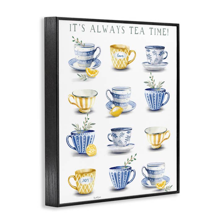 Stupell Industries – wholesale Wall sign – It's Always Tea Time - Framed Wall Art13
