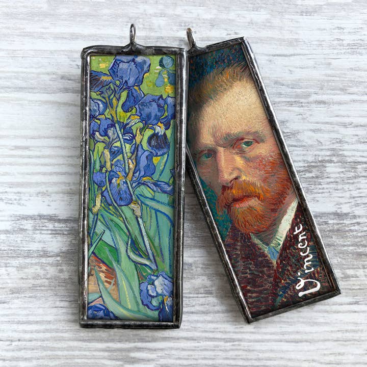 Van Gogh Irises Art Museum Christmas Ornament & Charm for wholesale by Homestyle Charlie