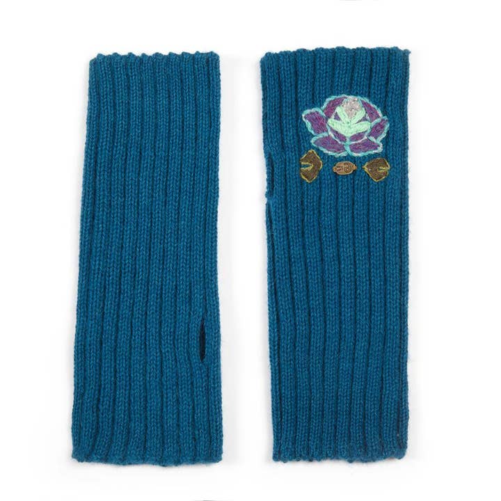 TALE Hand-Embroidered Fingerless Gloves for wholesale by Emilime