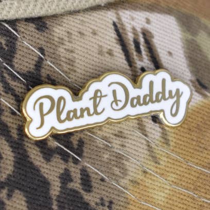 Plant Daddy Enamel Pin for wholesale by Plant Scouts