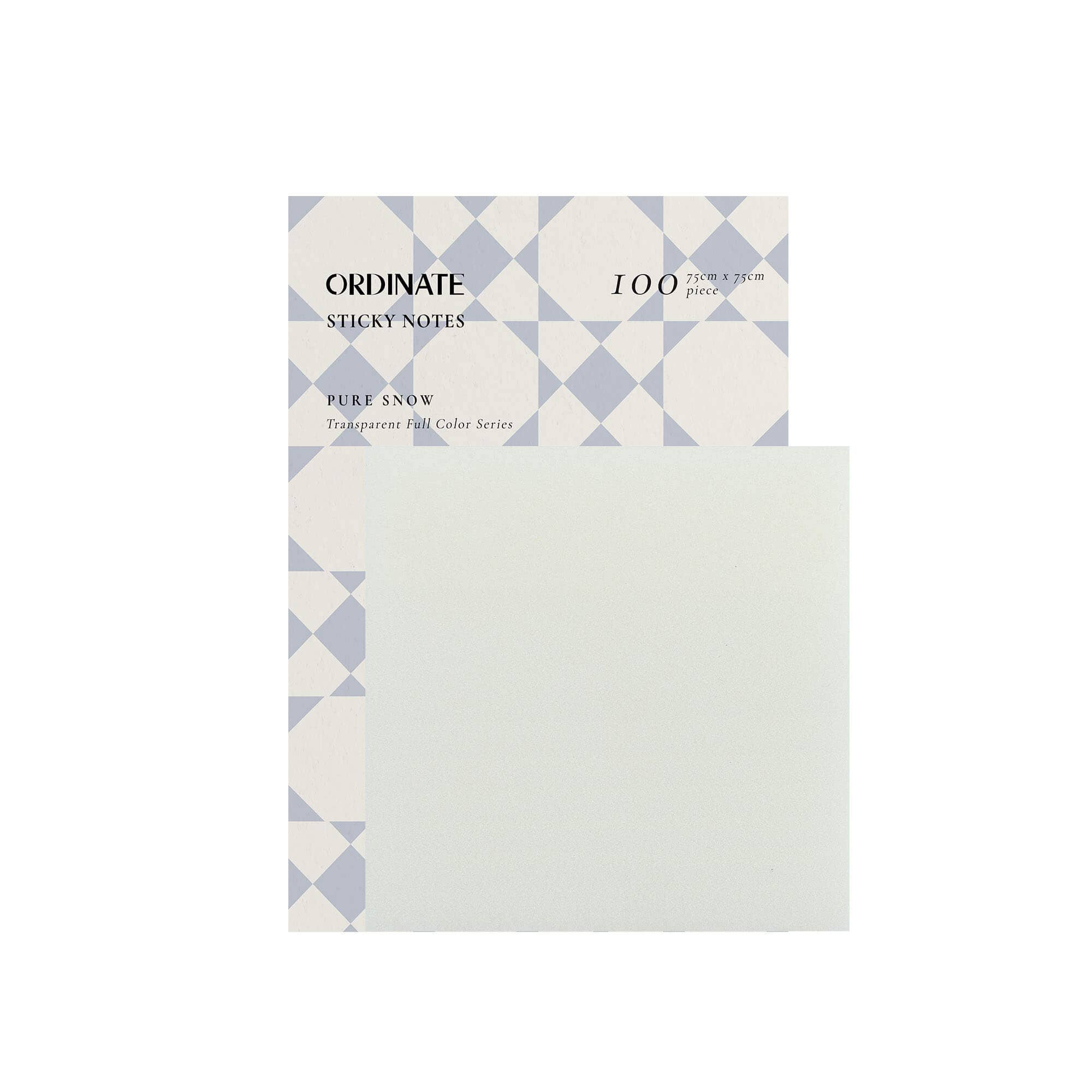 Ordinate - Wholesale Sticky Notes - Pure Snow | Clear Transparent Sticky Notes1