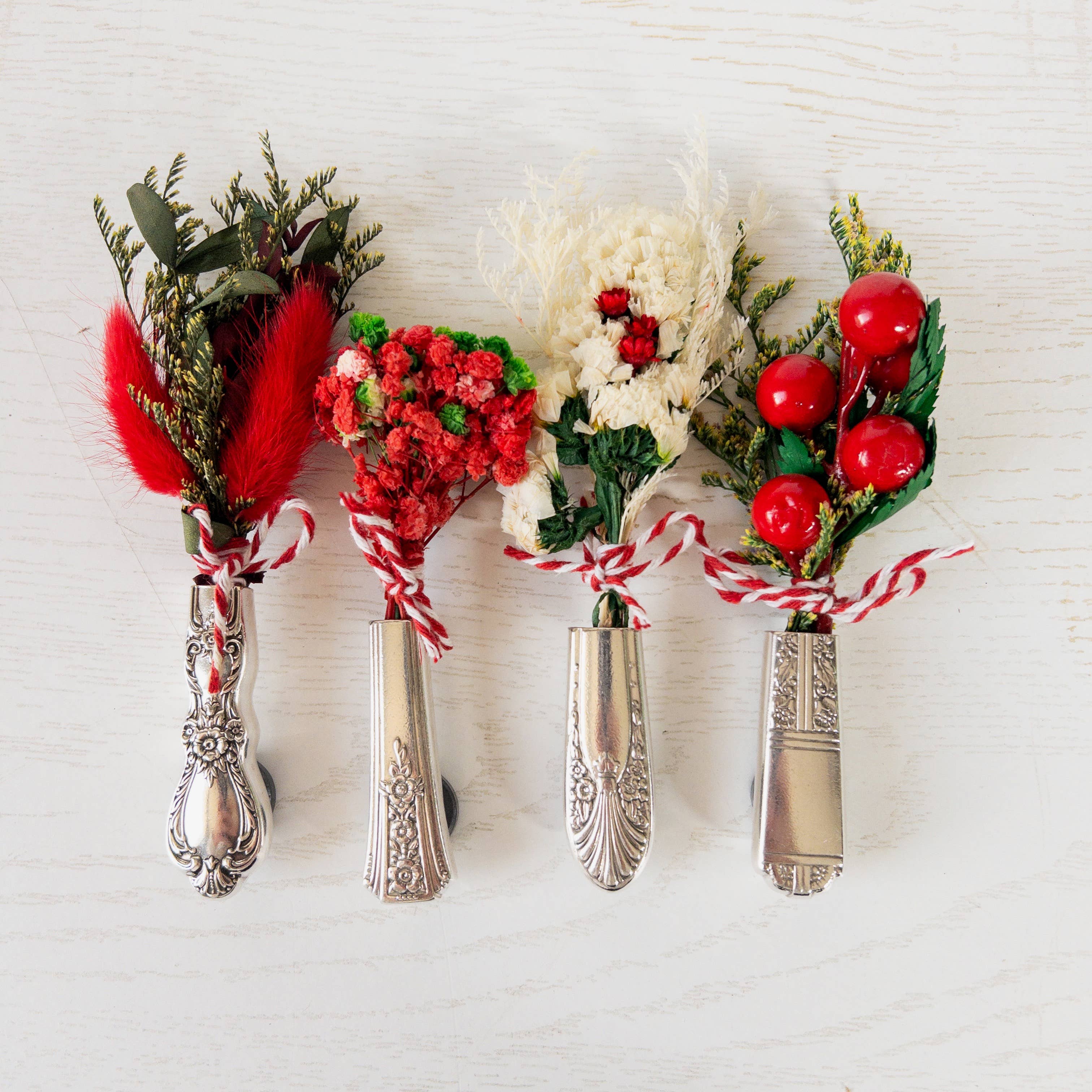 Girl Ran Away With the Spoon – wholesale Vase – Tiny Silver Vase Vent Clip2