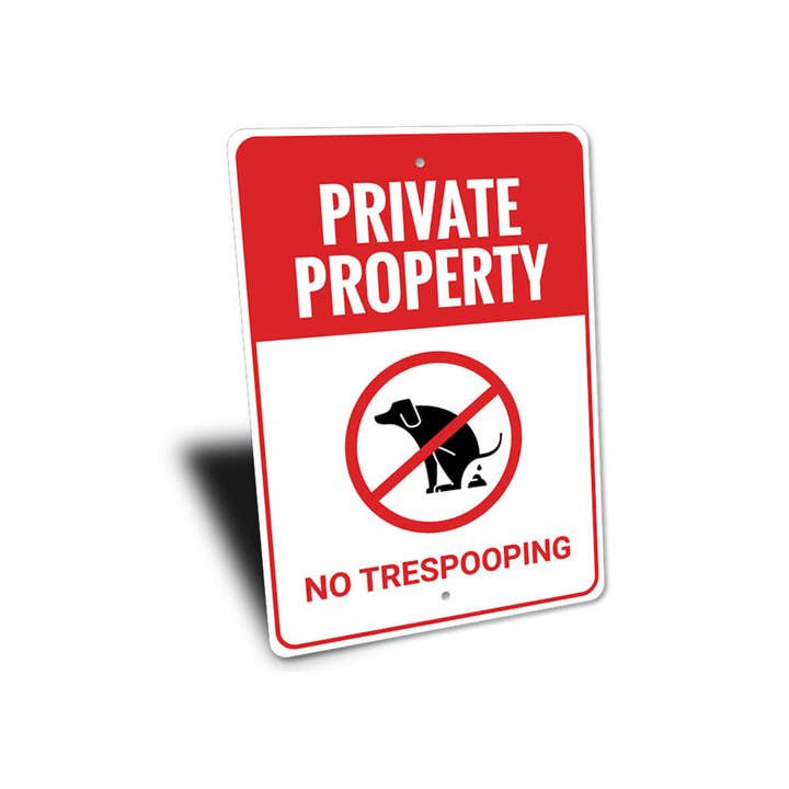Lizton Sign Shop, Inc - Wholesale Sign - No Trespooping Sign