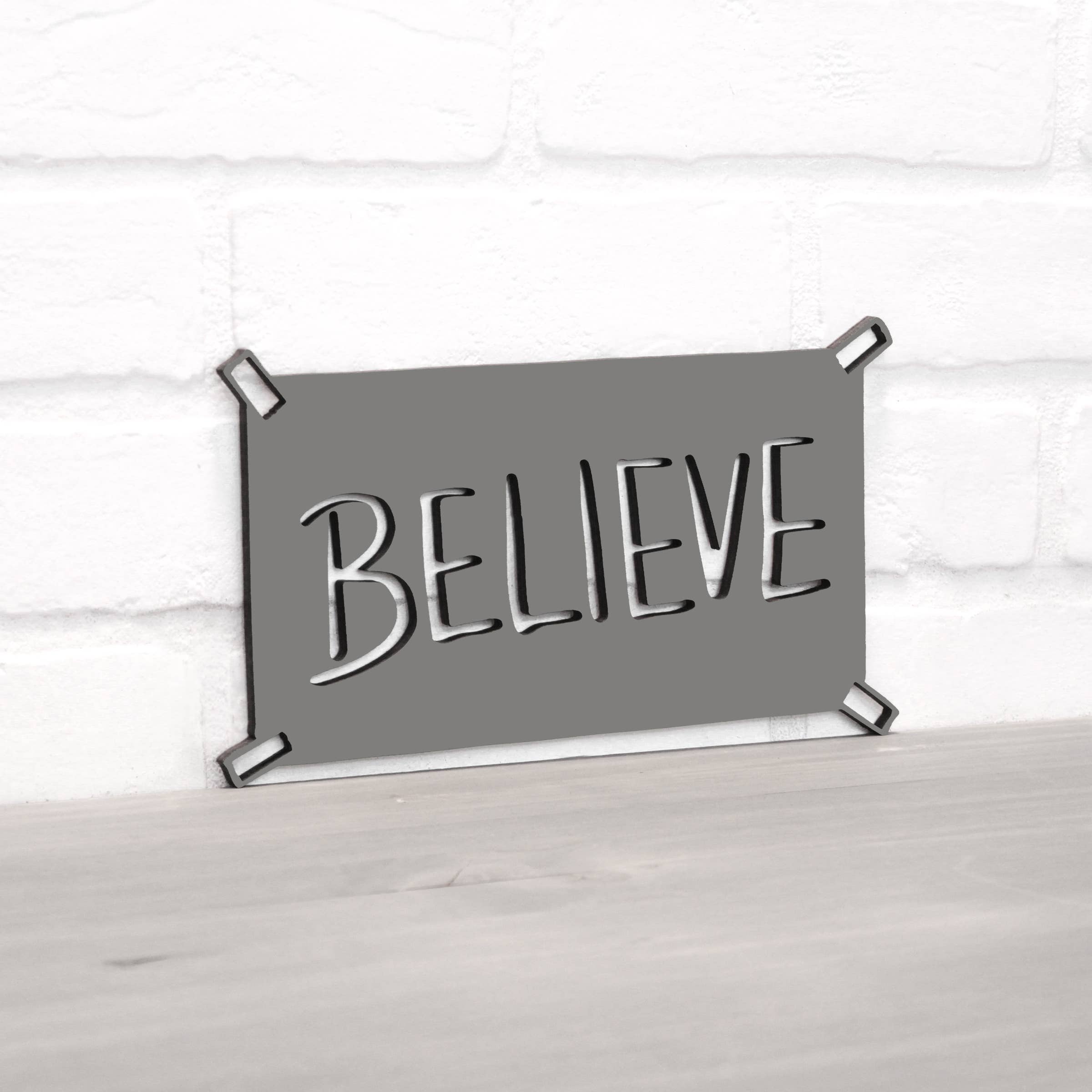 Spunky Fluff - Wholesale Wall Sign - Believe Ted Lasso Quote Locker Room Sign14