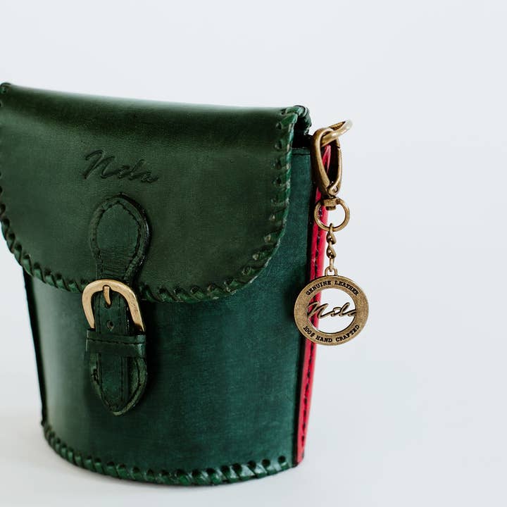 Nila Duo Tone Mini-Korbtasche für den Großhandel von NILA BAGS