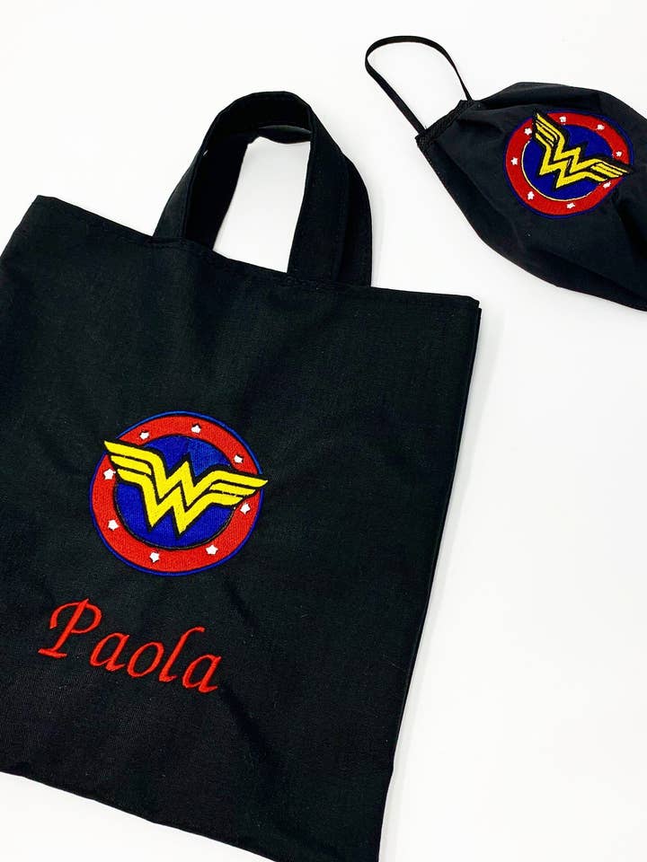 Personalisierte Einkaufstasche für Kinder Benutzerdefiniertes Geschenk für Kinder Personalisierte Canva Taschen für Kinder Geburtstagsfeier Gefälligkeiten für den Großhandel von OMMO Designs