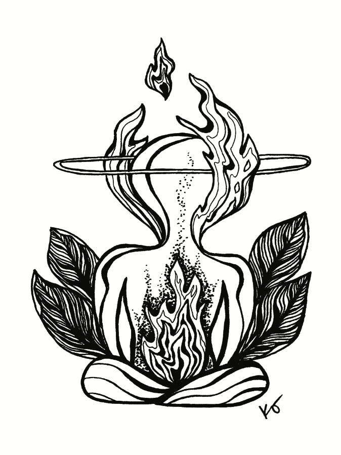 Stampa artistica Kapalabhati (meditazione, yoga) per la vendita all'ingrosso da parte di Mind & Company