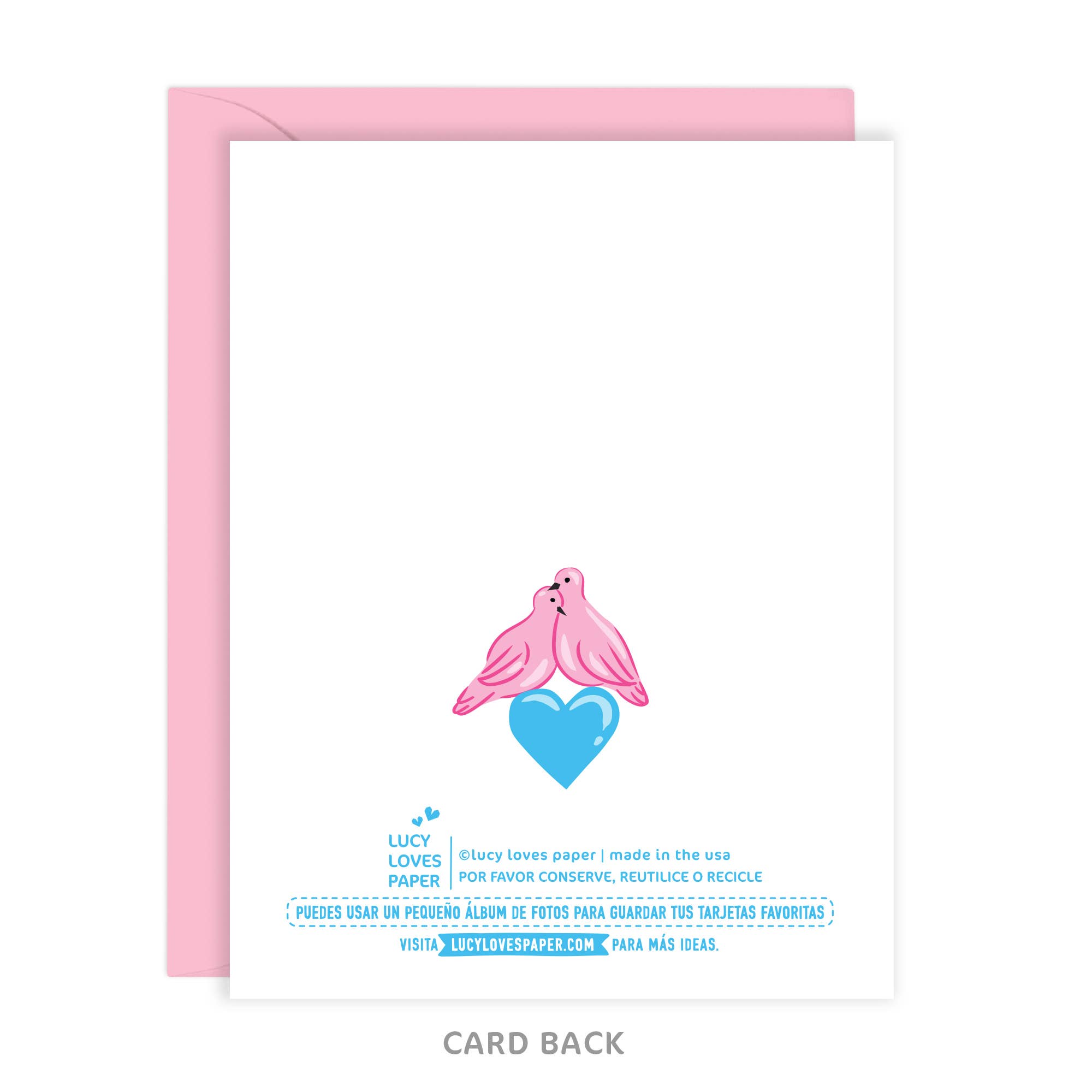 Lucy Loves Paper - Wholesale Wedding Card - Felicidades | Wedding Card In Spanish & Portuguese (A2)1