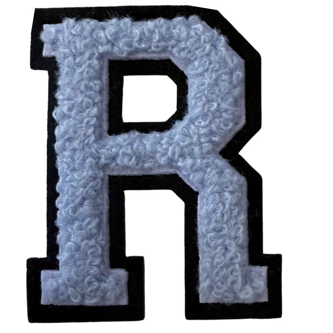 Patch Points - Wholesale Patch - Baby Blue Varsity Letter Sticker & Iron On17