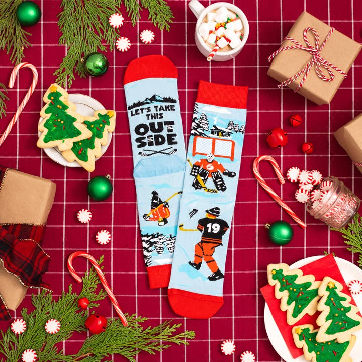 Lavley - Wholesale Socks - Unisex - Let's Take This Outside Hockey Socks