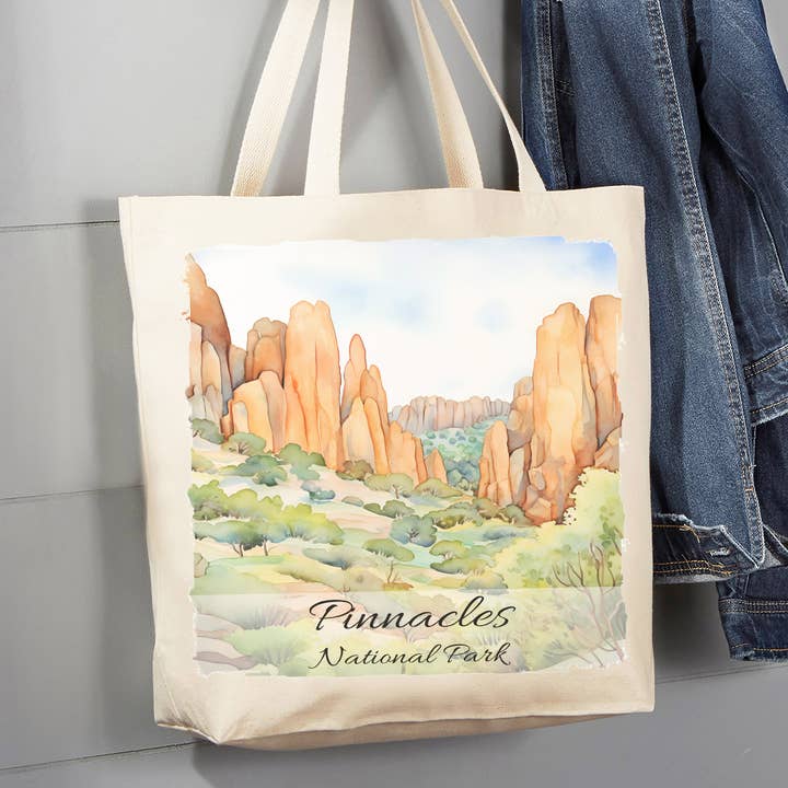Pinnacles National Park California 12 oz Canvas Tote Bag for wholesale by Avery Lane Gifts