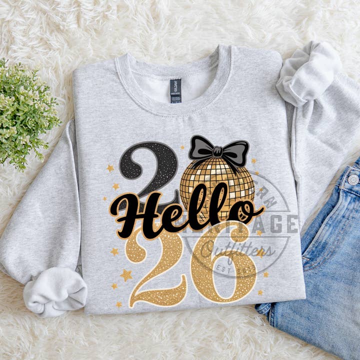 Olá 2026 – Sweatshirt Gildan com Brilho Falso por atacado de Southern Heritage Outfitters