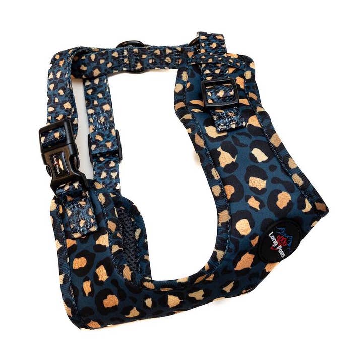Funk hundsele | Leopard Grön & Guld för wholesale av Long Paws